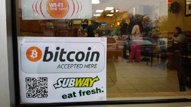 Một cửa hàng chấp nhận Bitcoin ở nước ngoài