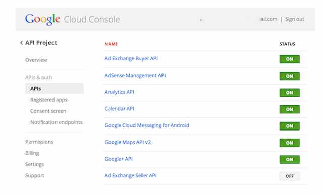  Nói đến API đám mây của Google không phải là nói tới giao diện web trong hình. 