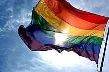 Cờ biểu tượng của cộng đồng LGBTQ+ tượng trưng sự đa dạng giới tính, sự đa dạng định giới và đa dạng xu hướng tính dục