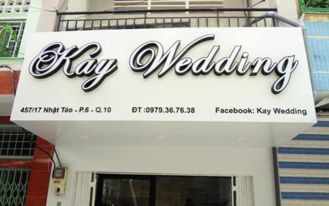 Kay Wedding -Bảng hiệu tiếng anh là gì vậy