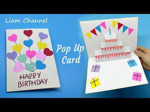 Cách làm thiệp sinh nhật đẹp | Làm thẻ bật lên | TỰ LÀM THẺ POP UP | Kênh Liam