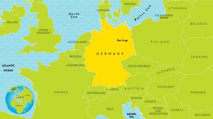 Deutsch là nước nào? vị trí nước Đức