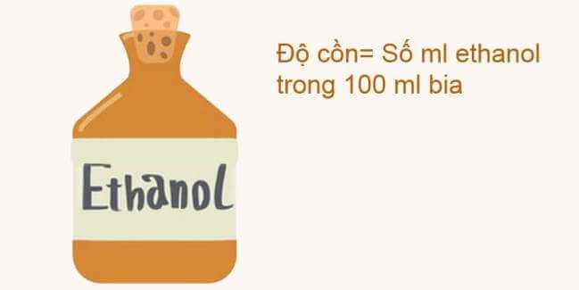 Ethanol là thành phần chính để làm đồ uống có cồn