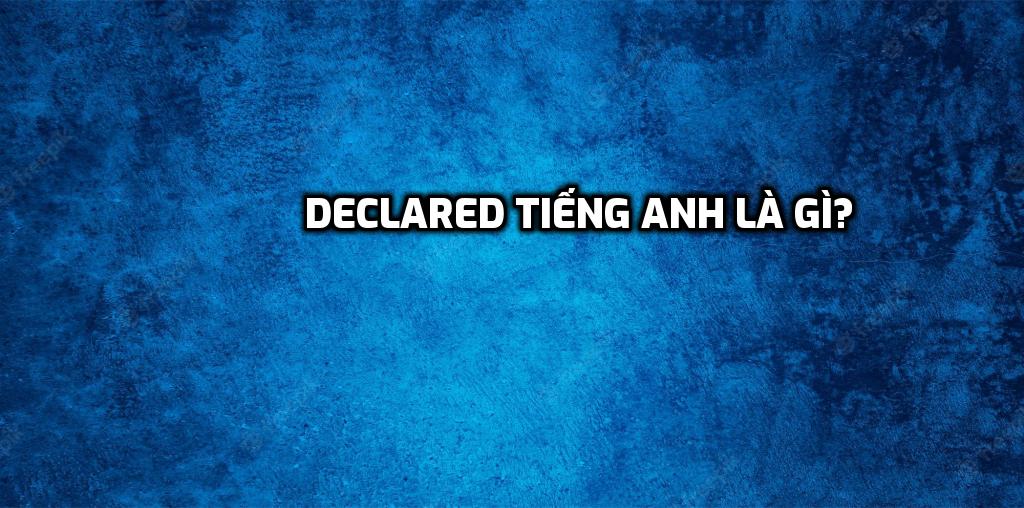 declared tieng Anh la gi