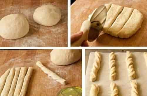 Trộn bột , và tạo hình bột bánh mỳ