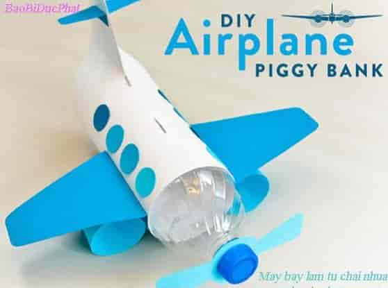 Làm máy bay đồ chơi bằng vỏ chai nước