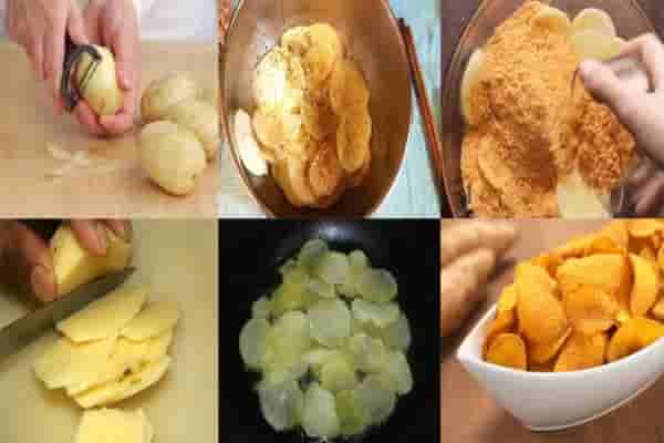 cách thực hiện snack khoai tây chiên vị phô mai không khác ở ngoài
