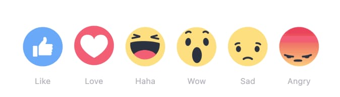 Facebook ra Like, Love, Haha, Wow, Sad, Angry trên toàn cầu, có cả Việt Nam
