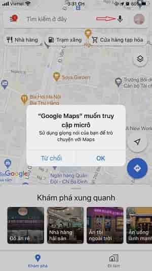 Ra lệnh bằng giọng nói trên Google Maps