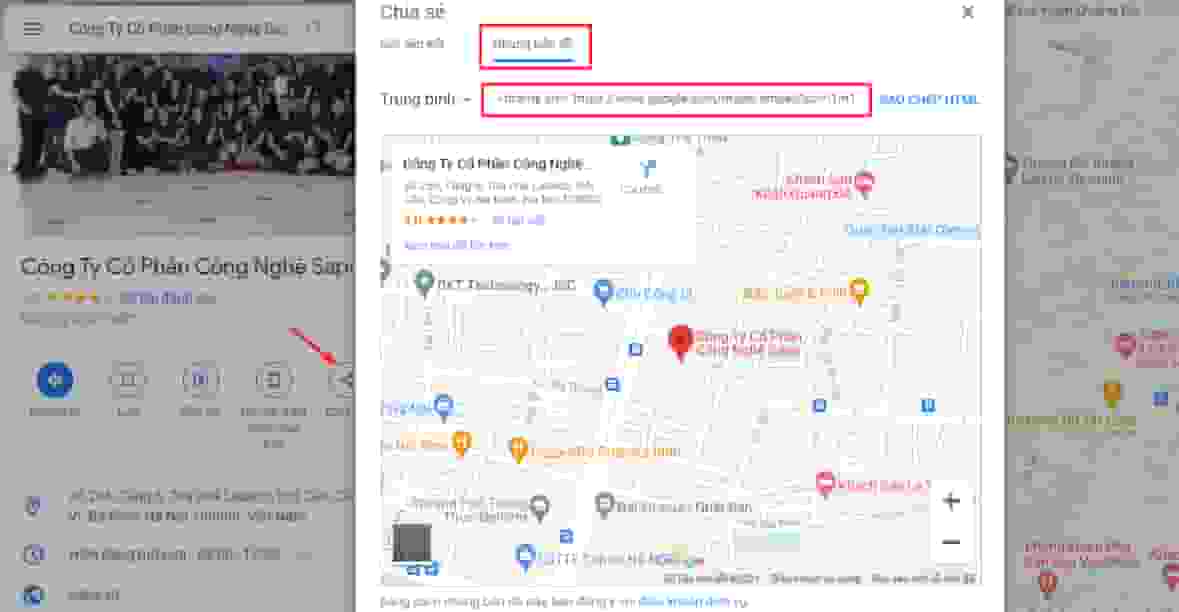 phương pháp tính hợp Google Maps vào website
