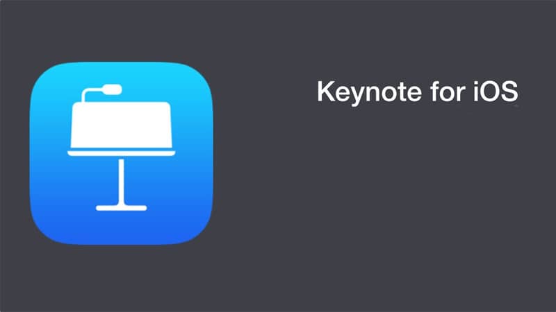 Keynote được sử dụng với hệ điều hành iOS