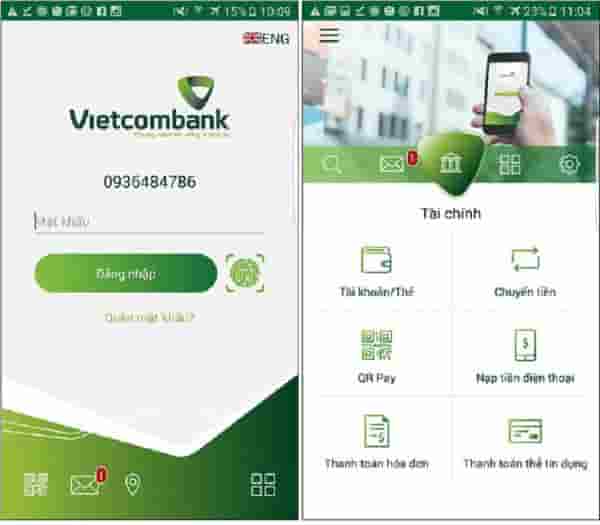 Quên mật khẩu Mobile Banking Vietcombank 3