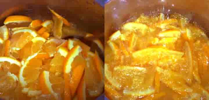 Bước 3 Nấu si rô Siro cam