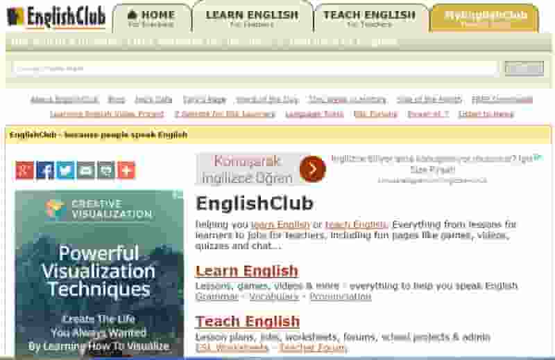 website hoc tieng anh english club