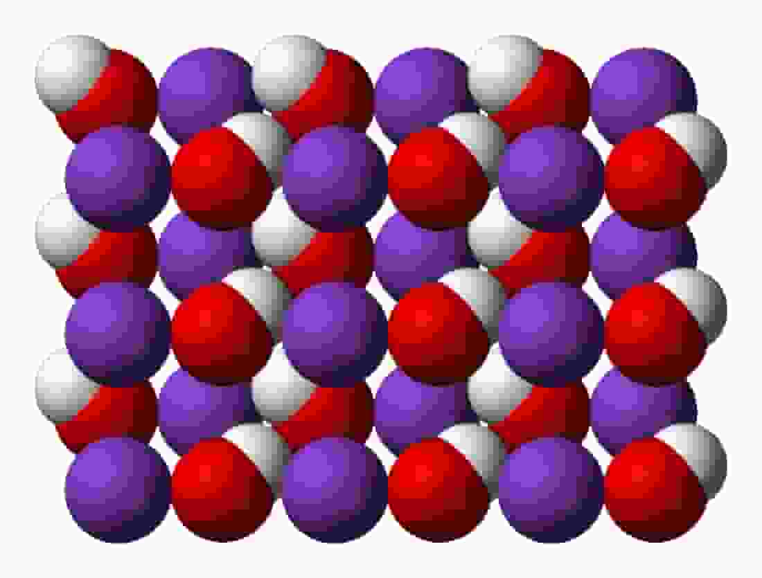 Cấu trúc phân tử của Kali hydroxit