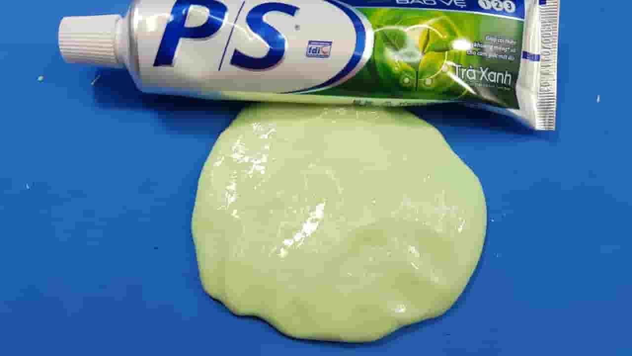 Cách Làm Slime 1 Thành Phần Với Kem Đánh Răng P/S