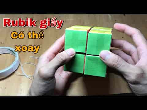 Cách Làm Rubik Bằng Giấy Xoay Như Rubik Thật - YouTube