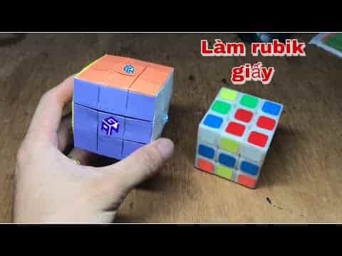 Làm Khối Rubik Gan 3-3 Như Thật Cách Làm Rubik Bằng Giấy