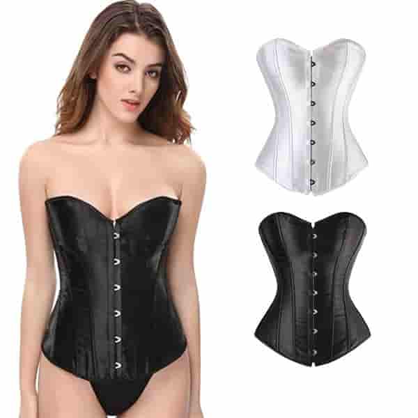 Vải lụa satin được dùng để may các loại corset